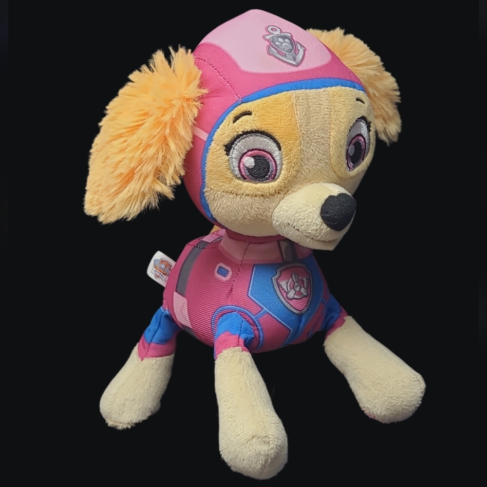 2016 PAW PATROL AQUA PUPS PINK "SKYE" PLUSH - SPIN MASTER